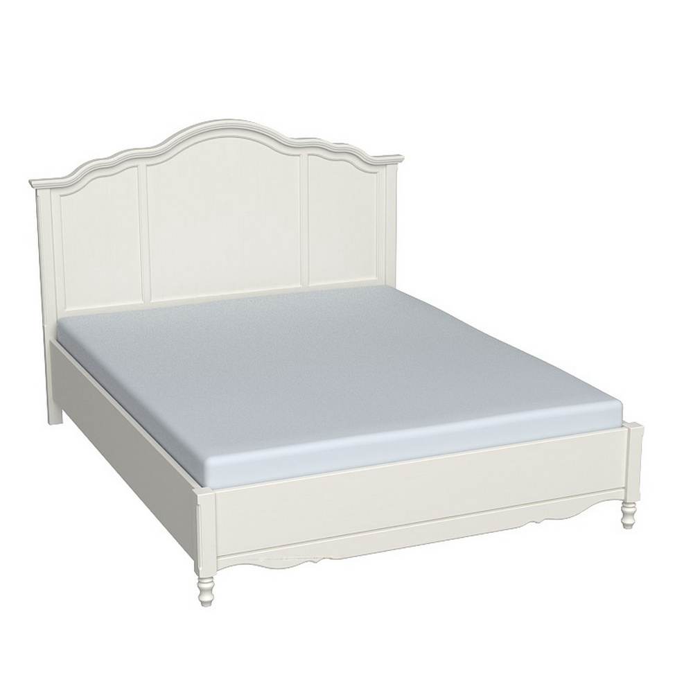 Кровать белая Верден с низким изножьем 180х200(выставочный образец)