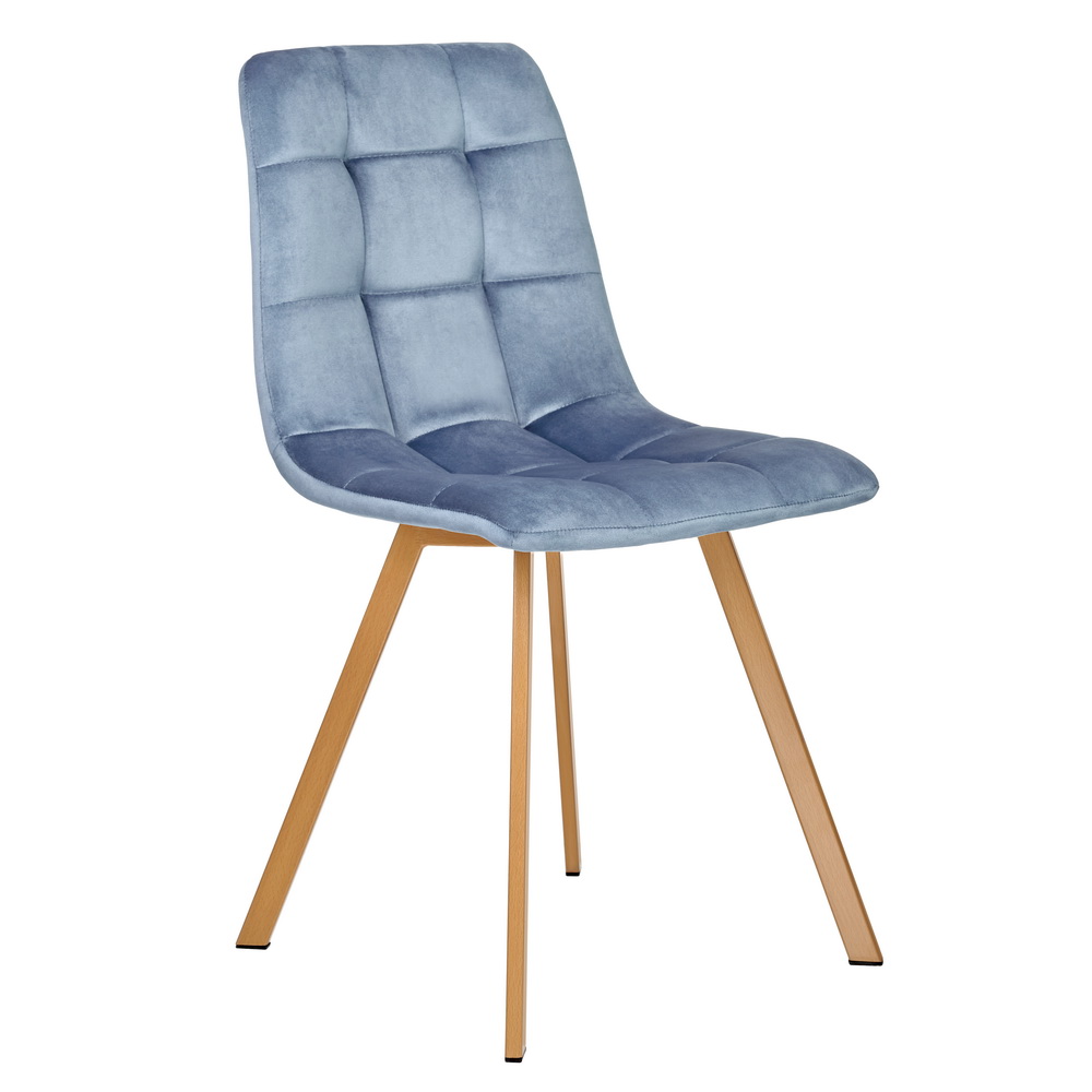 Стул Breeze бирюзовый с ножками под дерево