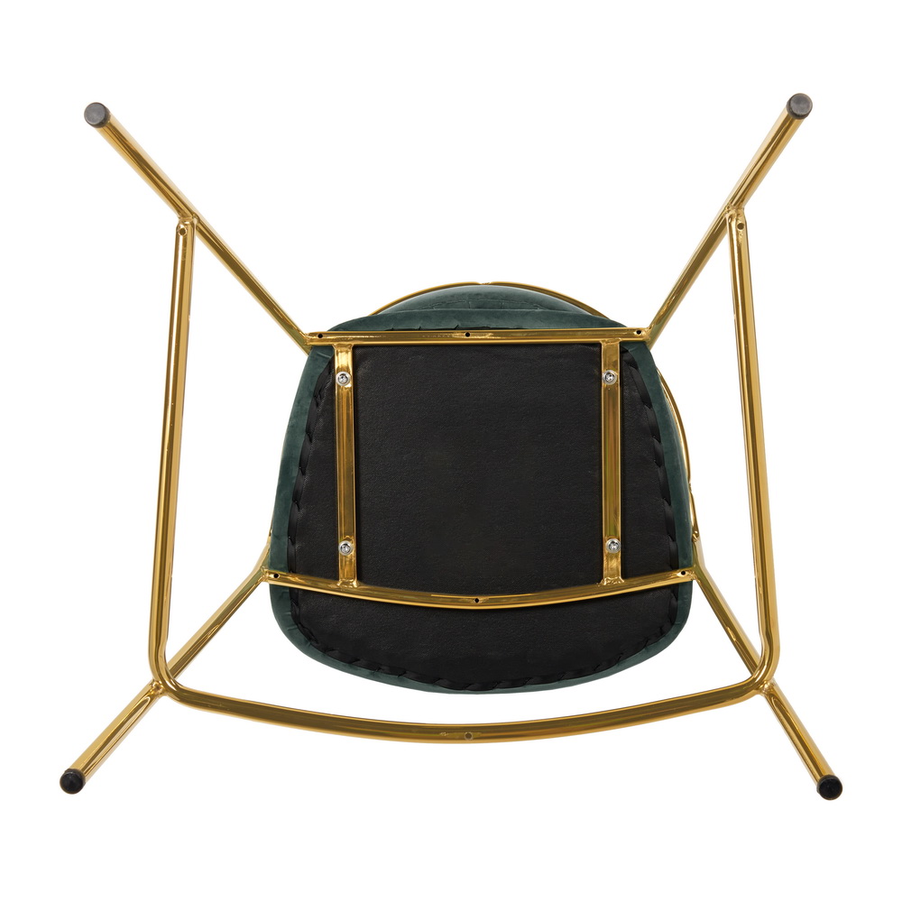 Стул Turner терракотовый с золотыми ножками