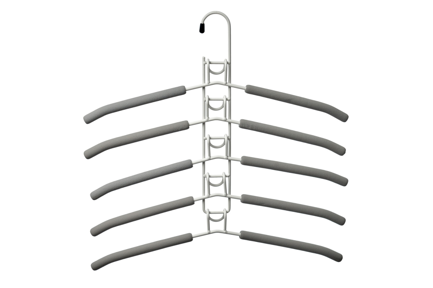 Вешалка-трансформер для одежды 5 в 1, 38x40, «ГИНГО», металл, пена, серая