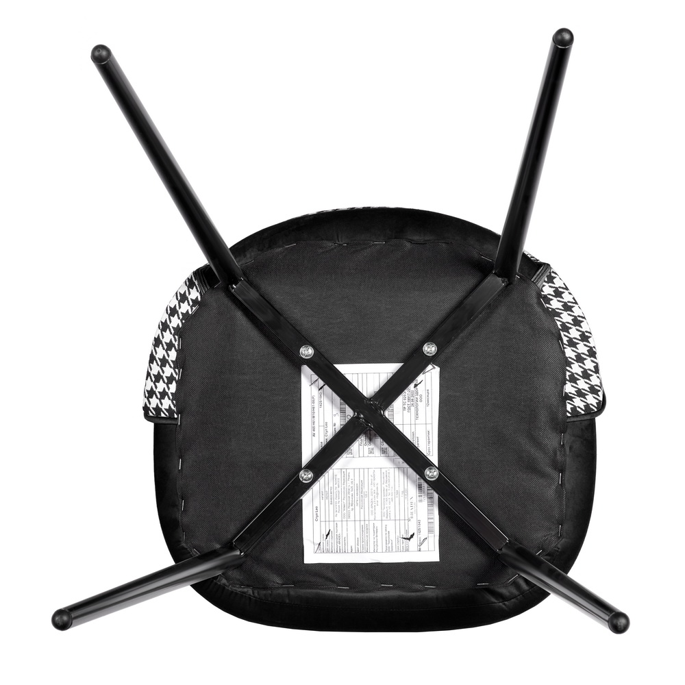 Стул Lion чёрный с жаккардом