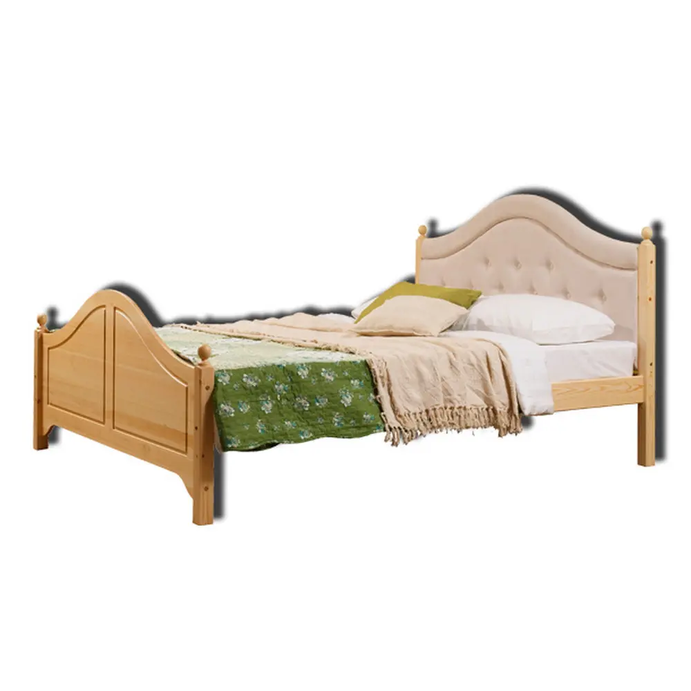 Кровать сосна с мягким изголовьем К-2 1600 х 2000