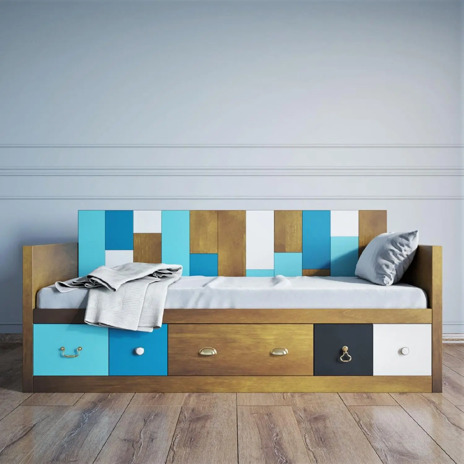 Кровать-кушетка с ящиками "Aquarelle"