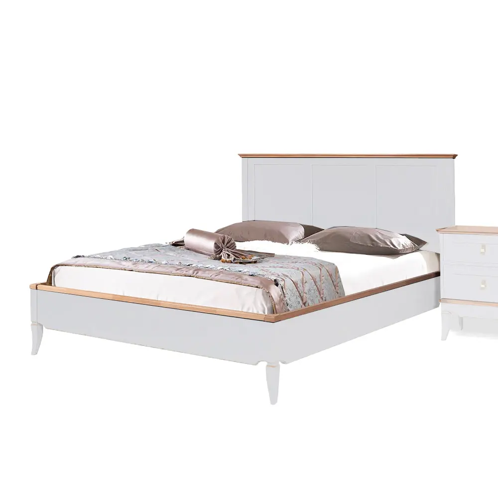 Кровать Талья  ГМ 6581, белый/натуральный дуб