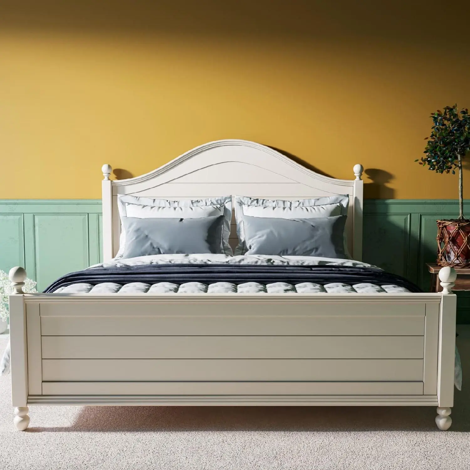 Кровать двуспальная в стиле Прованс "Odri" 180 на 200