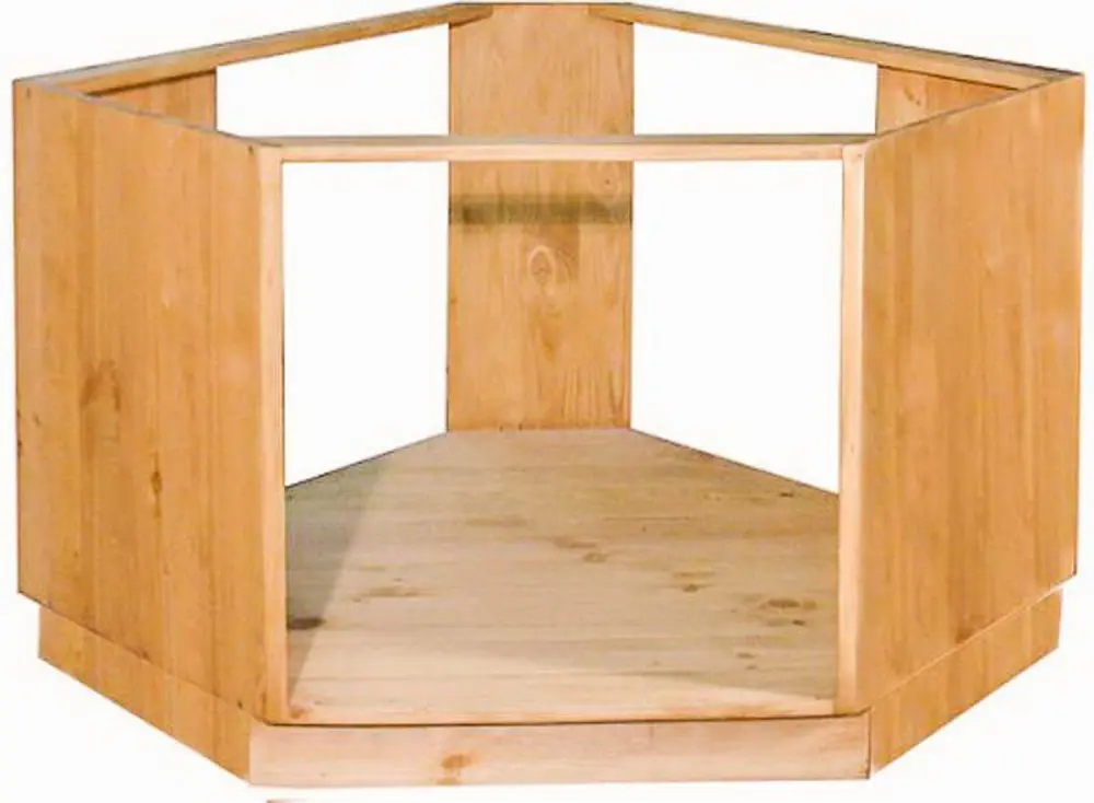 Шкаф-стол Прованс угловой 1050 х 1050 х 820 под плиту (ПЛ 39)