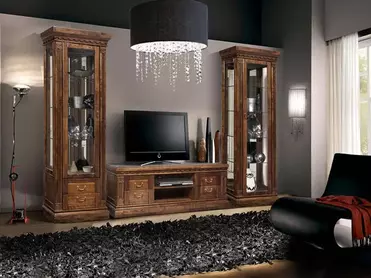 Шкаф с витриной Риека  ГМ 5801 