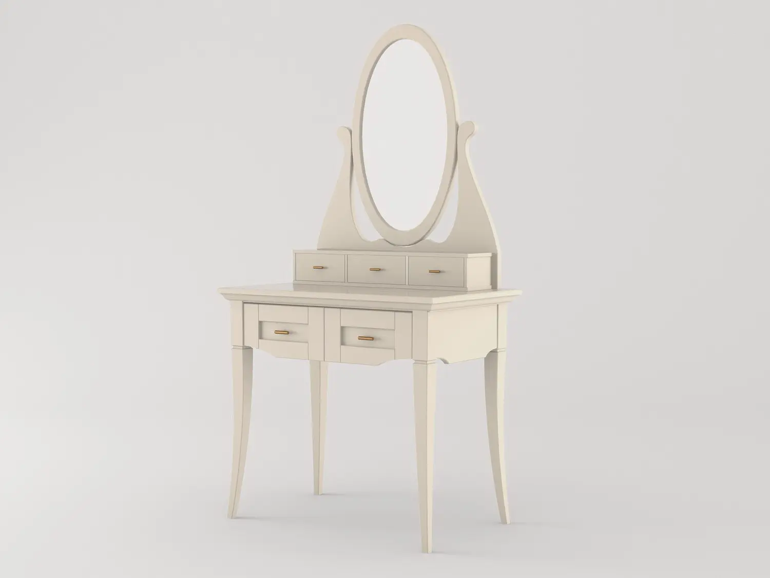 Дамский стол с 5 ящиками и зеркалом «Римини"