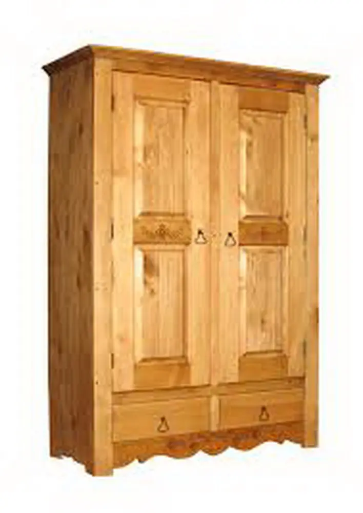 Шкаф для одежды ARFLEUR из 2 частей: низ с ящиками и верх с дверцами