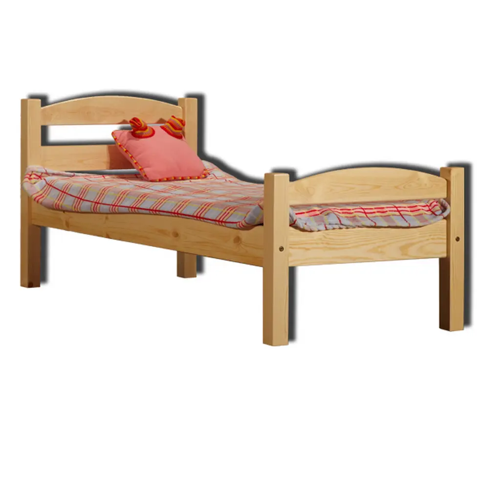 Кровать детская из массива сосны Классик 700*1600 спинка-дуга