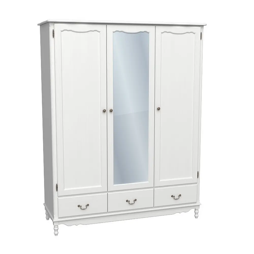 Шкаф из массива для одежды 3х дверный Верден с зеркалом