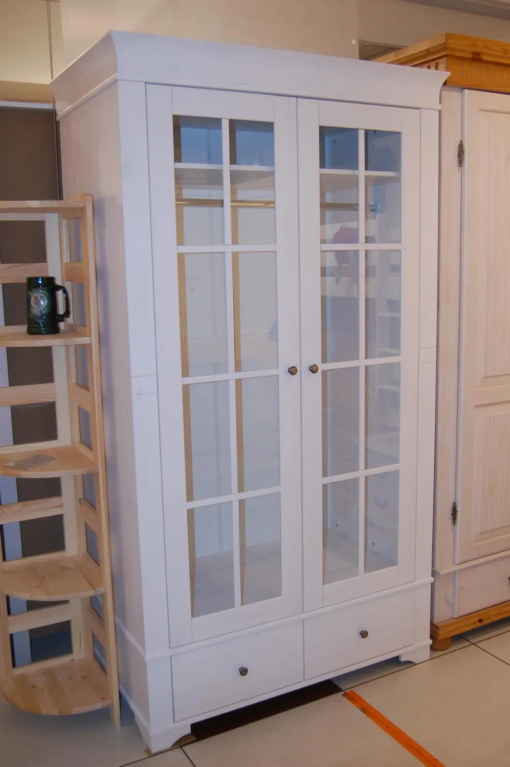 Шкаф Бейли 2-ств со стеклянными дверями
