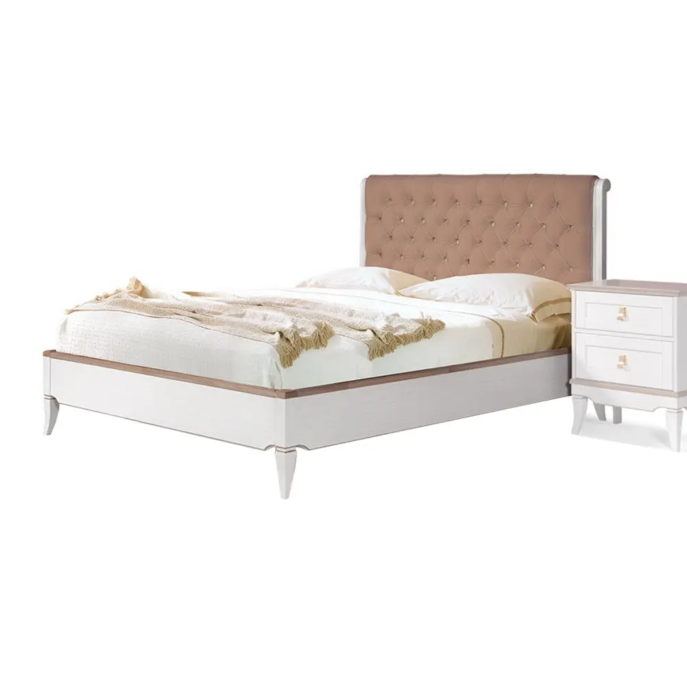 Кровать Талья  ГМ 6581-10, белый/натуральный дуб