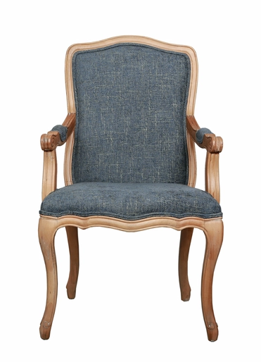 Мягкий стул с подлокотниками Wallis Blue