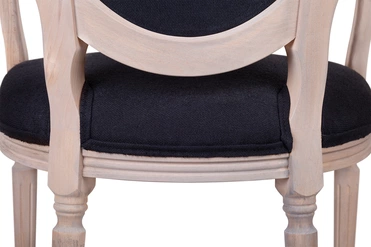 Мягкий стул с подлокотниками Delo Arm Black