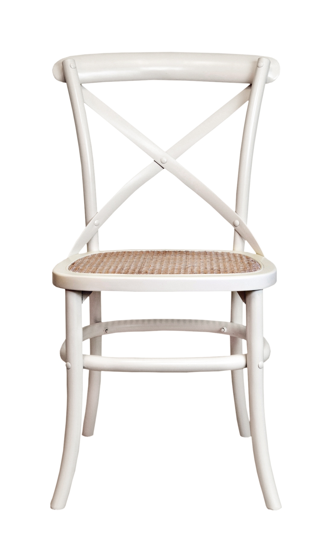 Обеденные стулья Cross back white ver.2