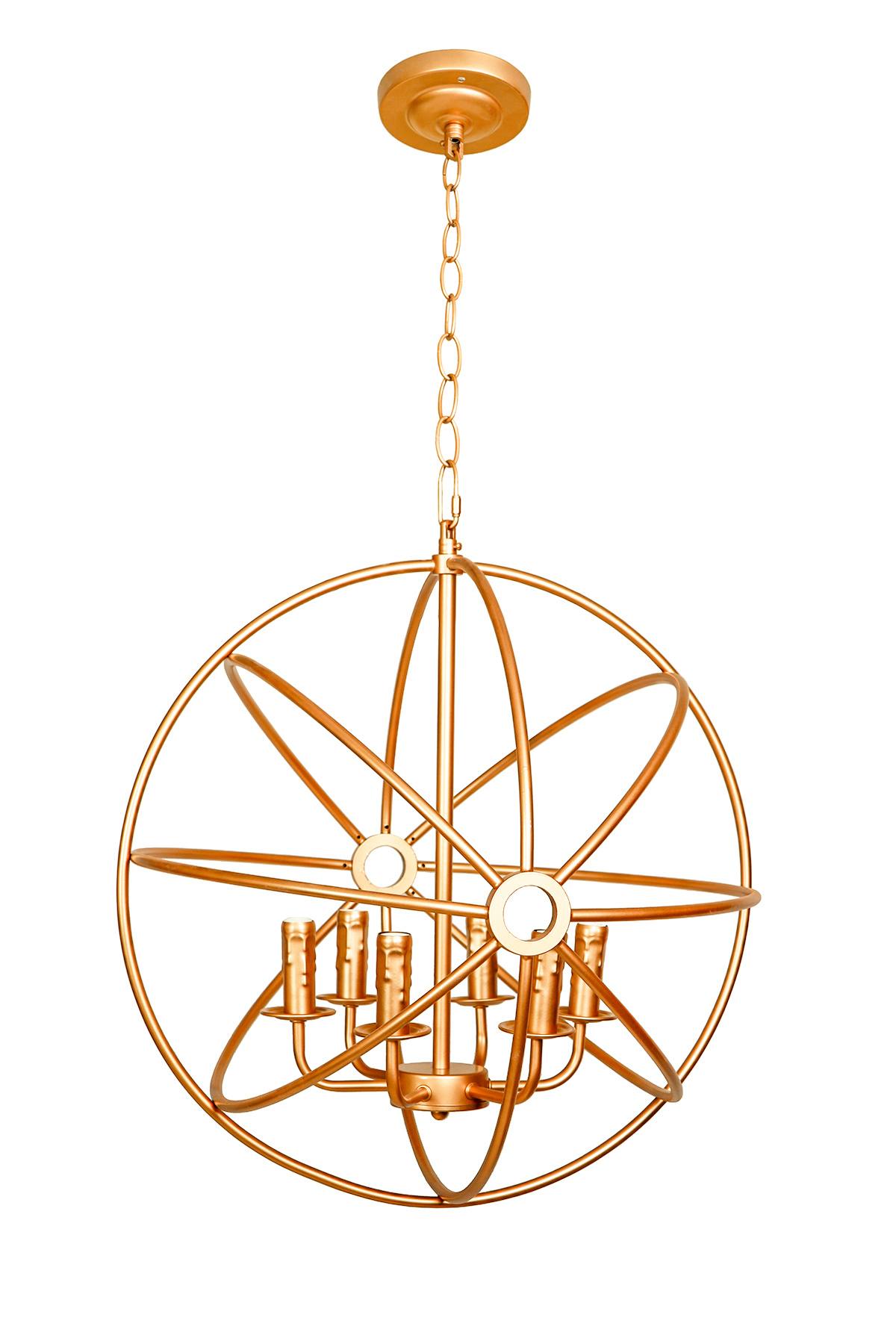 Дизайнерские светильники Foucault's orb crystal nude D52 gold