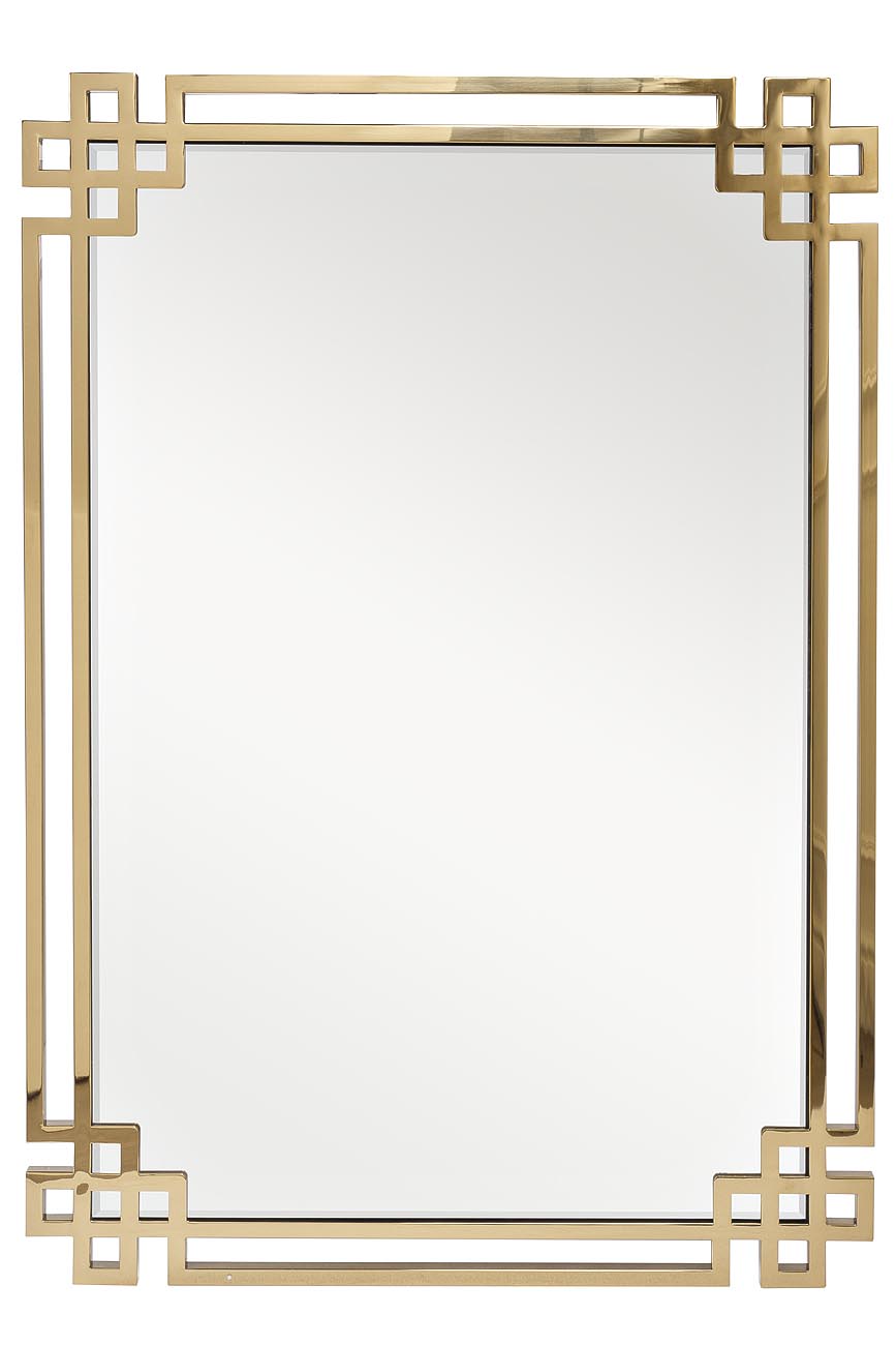 KFE1270 Зеркало в металлической раме, цвет золото