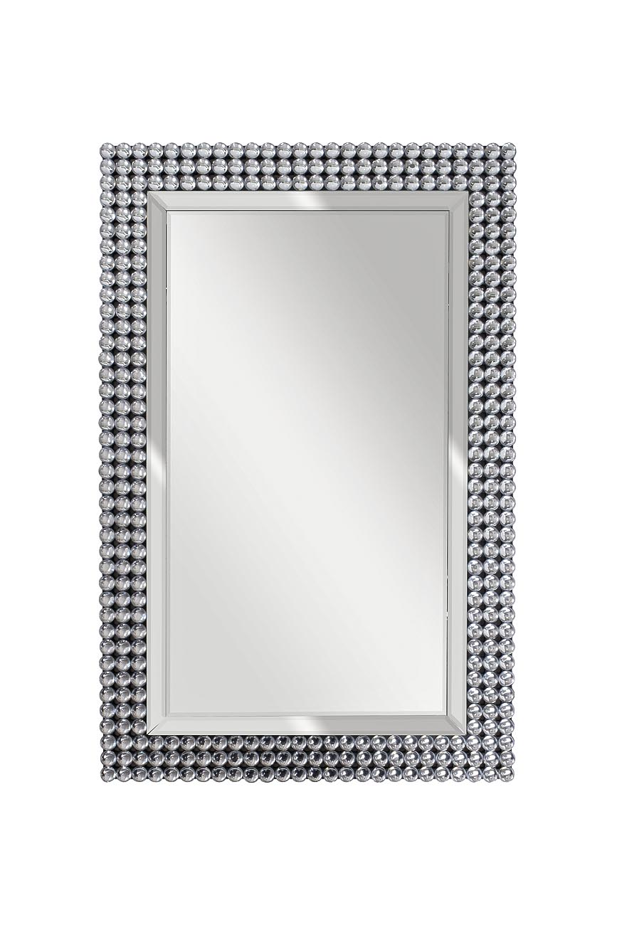 50SX-19003/1 Зеркало прямоугольное в раме с кристаллами 
