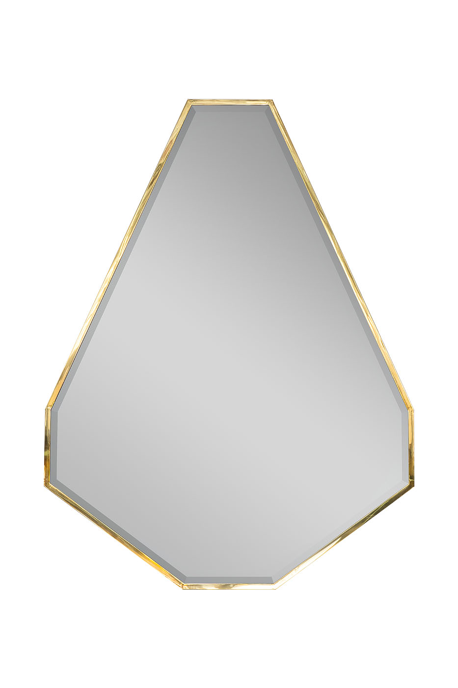 KFG088 Зеркало в металлической раме,  цвет золото