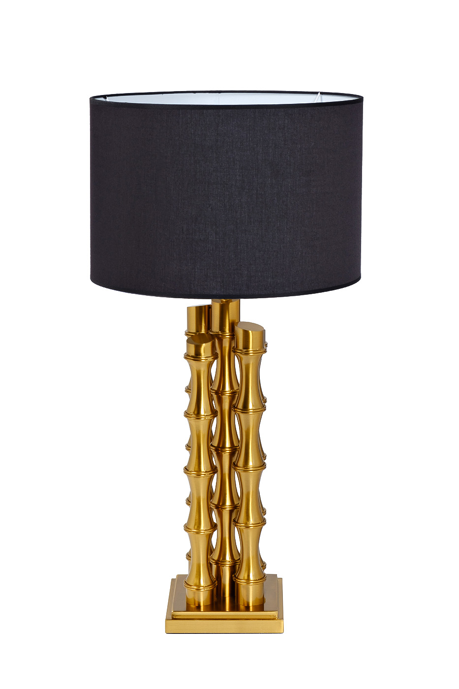 K2KM0901BR Лампа настольная Bamboo, плафон черный, черный/ латунь 
