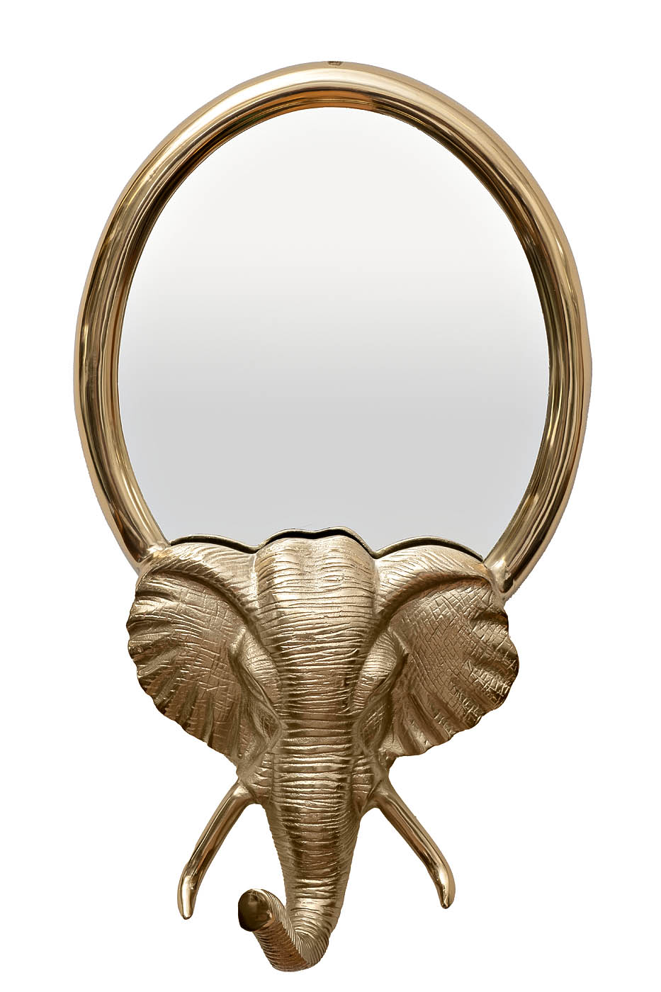 94PR-21778 Зеркало декоративное "Голова слона", цвет золото 