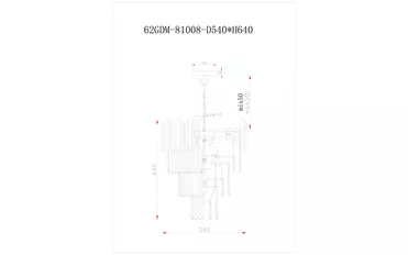 62GDM-81008-540 Люстра Vittoria S d54см h65см