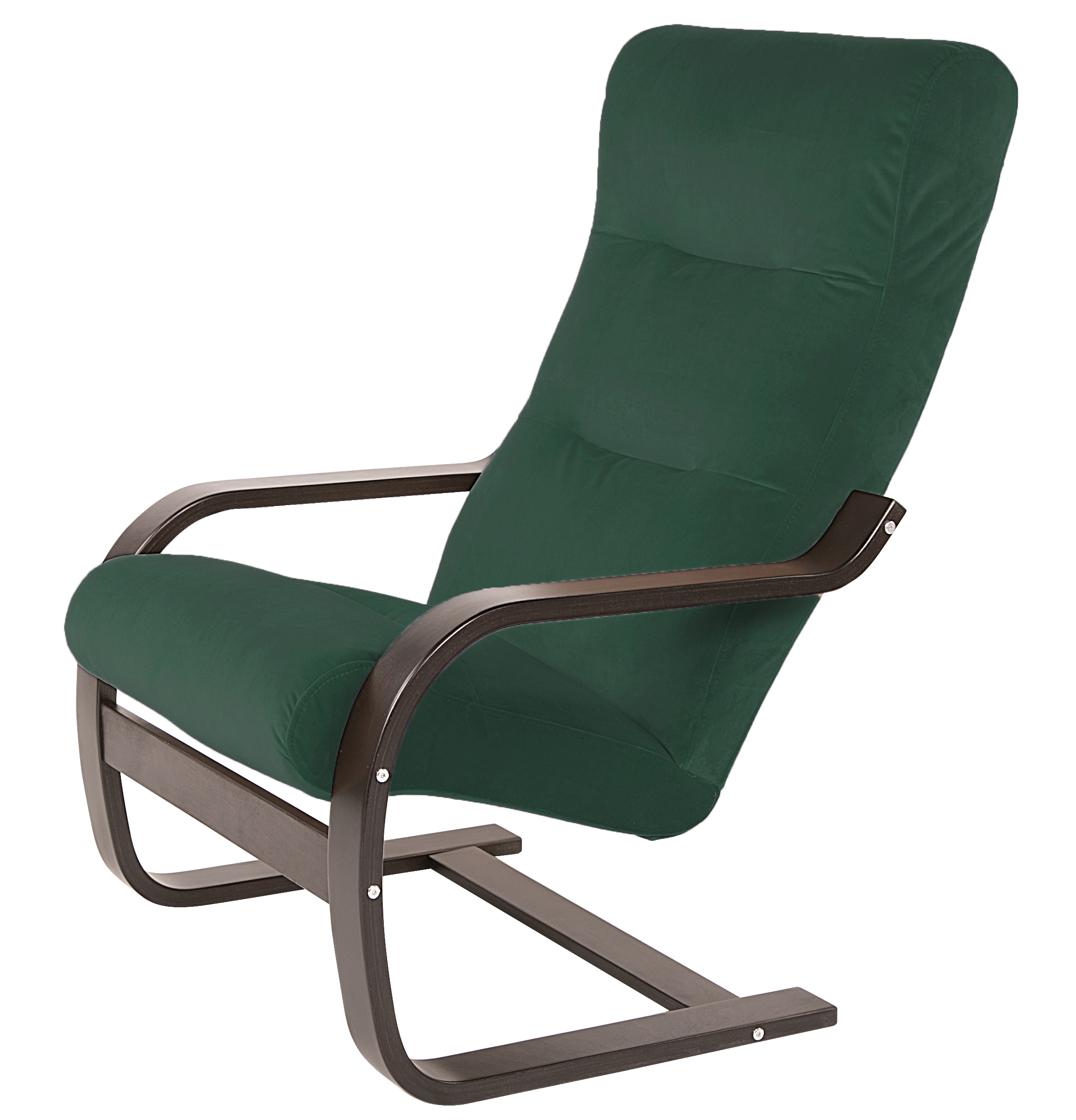 кресло Гарда  Фреш 25 зелёный каркас  Орех