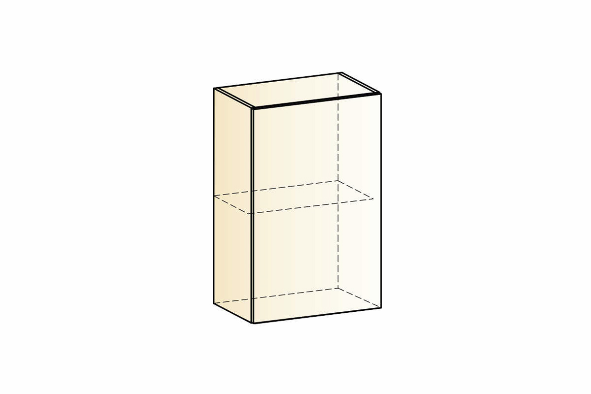 Бостон Шкаф навесной L450 Н720 (1 дв. гл.)