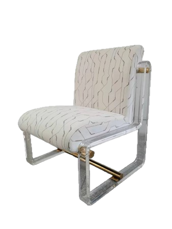 Кресло Манхэттен MH39CH, 60x73x81 см, белый с принтом